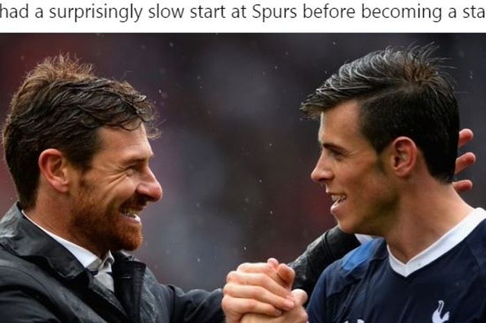 Eks pelatih Tottenham Hotspur, Andre Villas-Boas, mengenang satu keputusannya yang membuat karier Gareth Bale menggila bersama The Lilywhites.