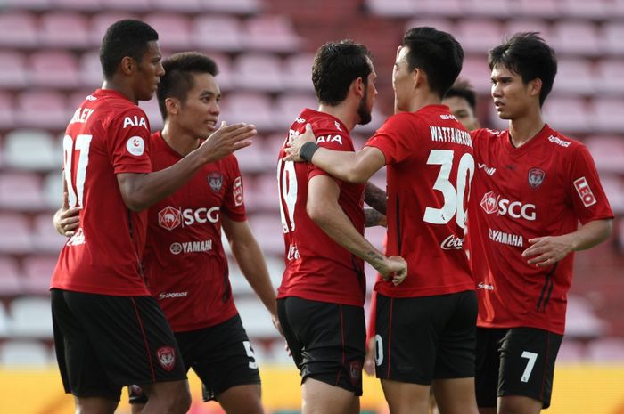 Para pemain Muangthong United di Liga Thailand 2020-2021.