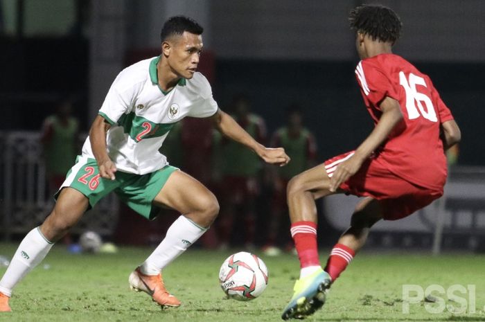 Timnas U-16 Indonesia sata melawan Uni Emirat Arab (UEA) dalam laga uji coba Rabu (21/10/2020), di Lapangan UEA FA, Dubai.