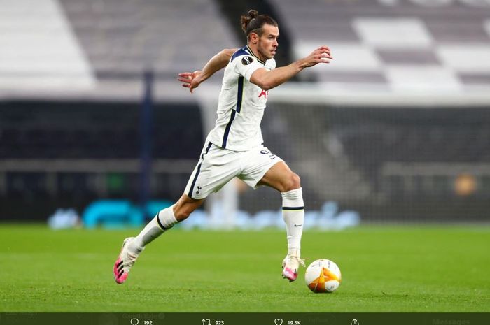 Gareth Bale melakukan debut jilid kedua bersama Tottenham Hotspur dalam laga babak penyisihan grup J Liga Europa 2020-2021 melawan LASK Linz, Kamis (22/10/2020).