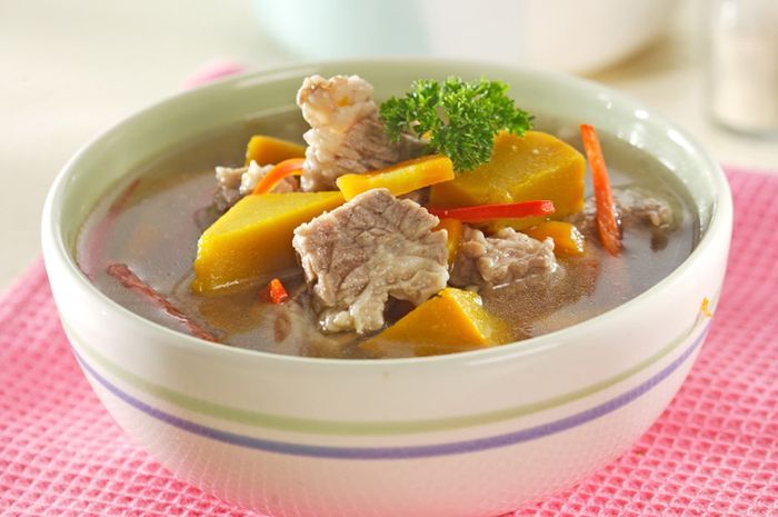 Sup Daging Labu Kuning