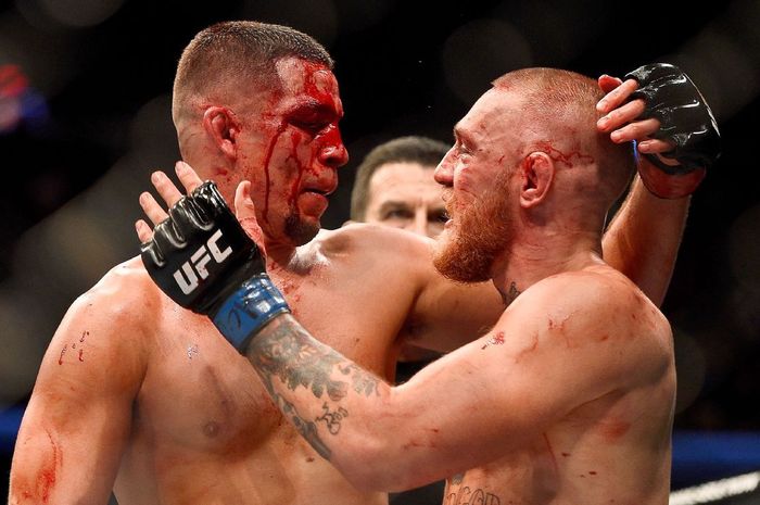 Duel Conor McGregor dengan Nate Diaz di UFC 202, 20 Agustus 2016 silam.