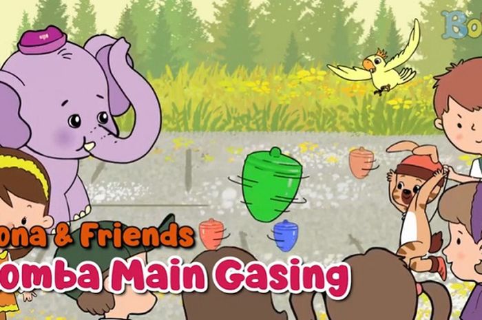 Dongeng Anak Bona And Friends Lomba Main Gasing Bobo