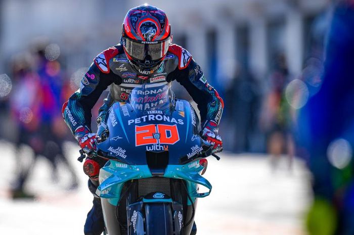 Fabio Quartararo gagal dapat poin maksimal di MotoGP Eropa 2020 akhir pekan kemarin, Minggu (08/11).