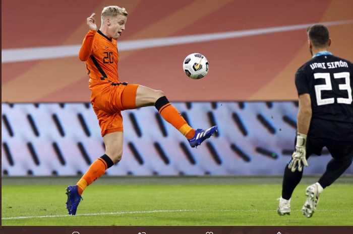 TWITTER.COM/BBC
Gelandang timnas Belanda, Donny van de Beek