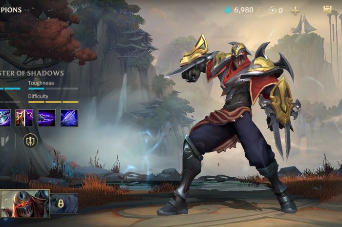 Champion Zed in League of Legends: Wild Rift