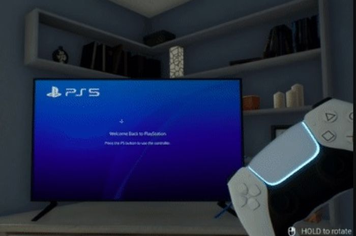 PlayStation 5 simulation game view.