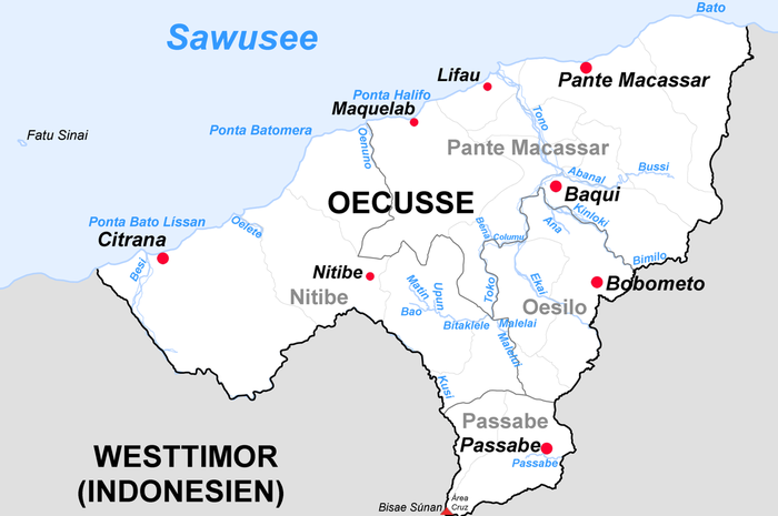 Oecusse. Kini Terkurung Wilayah Indonesia, Tempat Ini Merupakan Saksi Sejarah <a href='https://kupang.tribunnews.com/tag/timor-leste' title='Timor Leste'>Timor Leste</a>, Di Sinilah Bangsa Portugis Menginjakkan Kakinya Menjajah Bumi Lorosae.