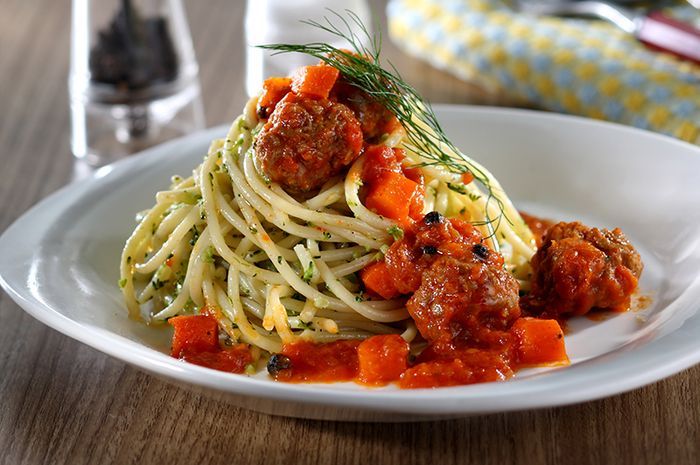 Broccolli Spaghetti Saus Bolognaise