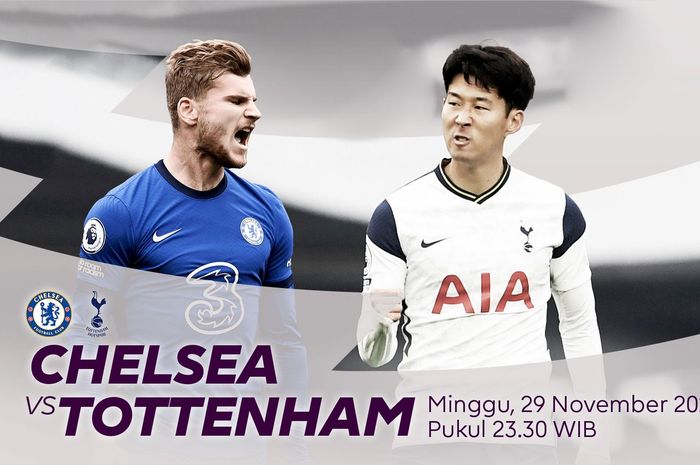 Jadwal laga Chelsea vs Tottenham di pekan ke-10 Liga Inggris 2020/2021.