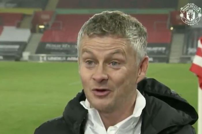 Pelatih Manchester United, Ole Gunnar Solskjaer.