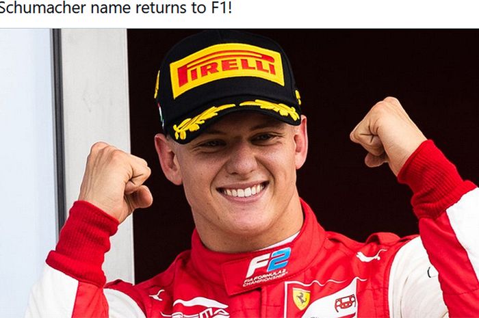 Putra legenda balap Michael Schumacher, Mick Schumacher, akan bergabung dengan tim Haas di Formula 1 pada musim 2021.