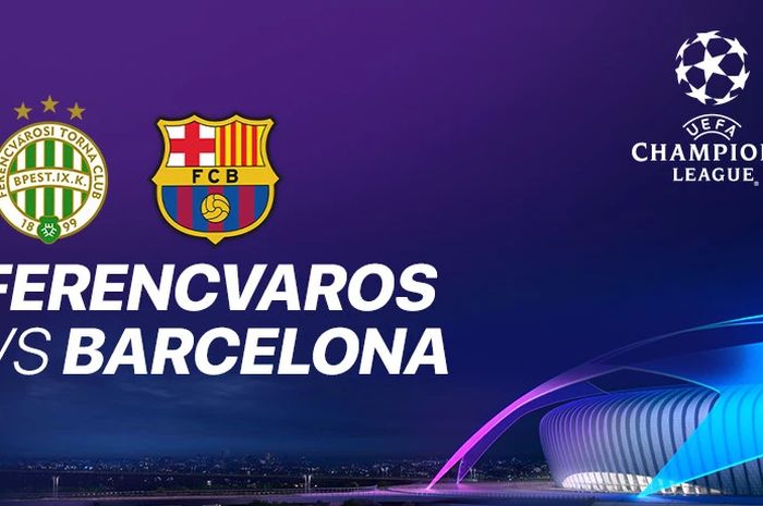Poster laga Ferencvaros vs Barcelona di babak penyisihan Grup G Liga Champions 2020/2021 pada Kamis (3/12/2020).