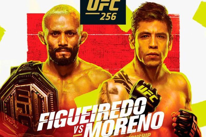 Poster UFC 256: Deiveson Figueiredo vs Brandon Moreno.