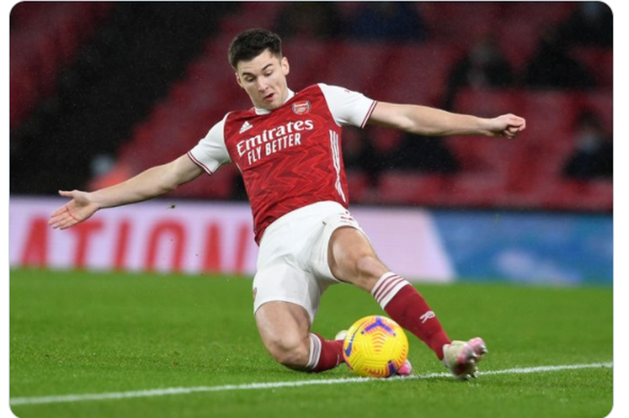 Real Madrid dan Manchester City diminta untuk mengangkut bek serba bisa Arsenal, Kieran Tierney, karena sudah siap menjadi bintang.