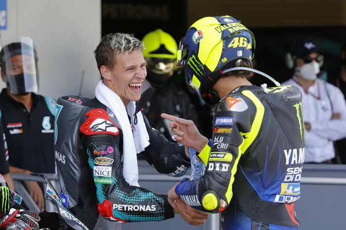 Fabio Quartararo dan Valentino Rossi