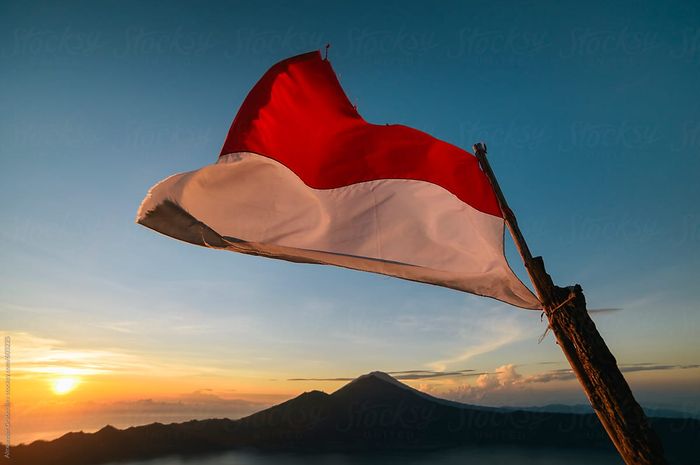 Ilustrasi bendera Indonesia