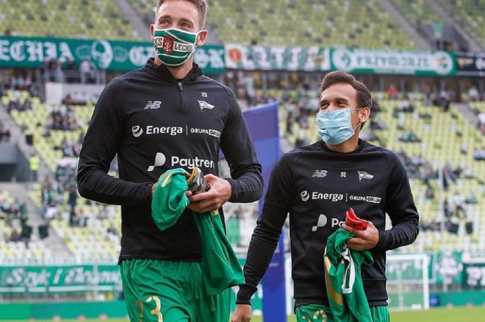 Egy Maulana Vikri (kanan) akan menghadapi tantangan lebih berat di tahun 2021 saat memasuki paruh kedua Liga Polandia (Ekstraklasa) musim 2020-2021.