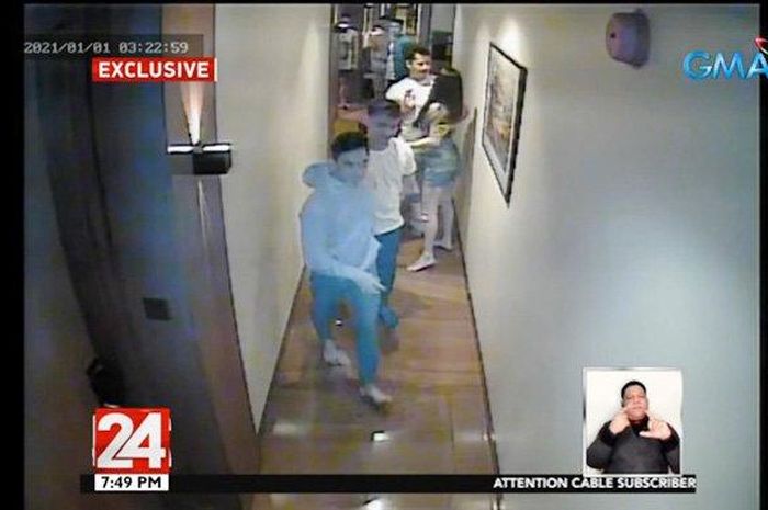 Rekaman CCTV sebelum teman Manny Pacquioa, Christine Angelica Dacer, meninggal.