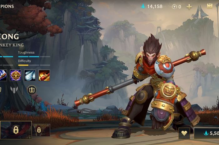 Champion Wukong in League of Legends: Wild Rift