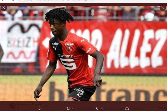 Pemain Rennes, Eduardo Camavinga.