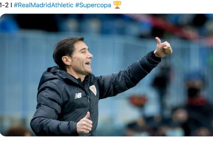 Pelatih Athletic Bilbao, Marcelino, mengatakan bisa mengalahkan Real Madrid pada semifinal Piala Super Spanyol adalah hal yang memuaskan.  