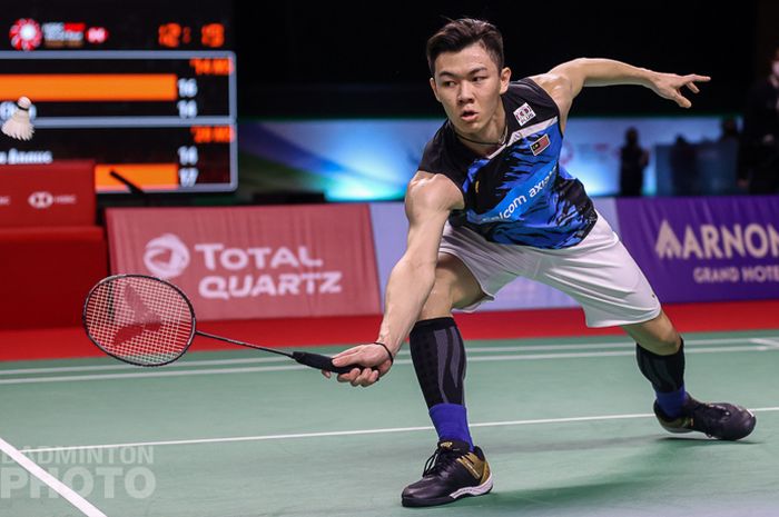 Pemain tunggal putra Malaysia, Lee Zii Jia pada babak perempat final Thailand Open I 2021, Jumat (15/1/2021)