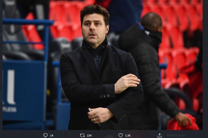 Pelatih Paris Saint-Germain, Mauricio Pochettino.