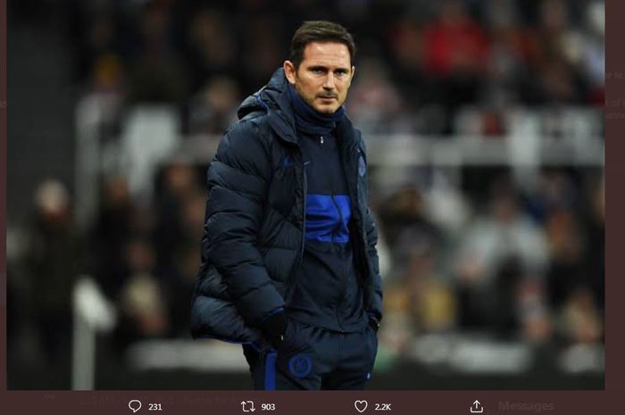 Frank Lampard, dipecat Chelsea pada 25 Januari 2021.