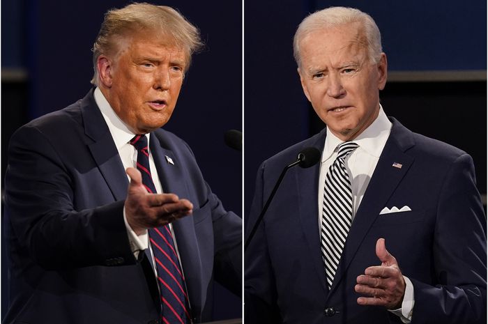 Donald Trump dan Joe Biden.