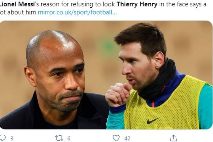 Thierry Henry dan Lionel Messi