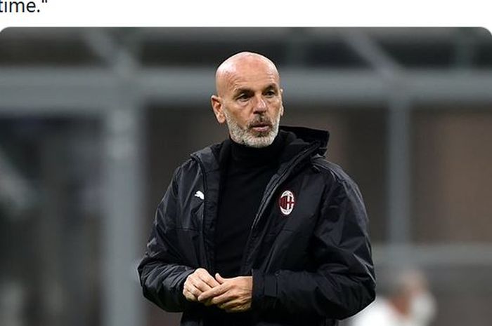 Pelatih AC Milan, Stefano Pioli.