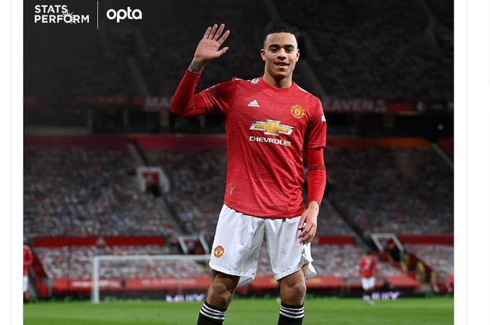 Pemain muda Manchester United, Mason Greenwood (19), mengukir catatan khusus saat mencetak gol ke gawang Liverpool pada babak pertama putaran keempat Piala FA.  