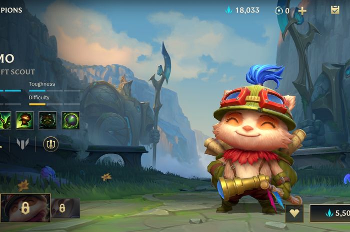 Champion Teemo in League of Legends: Wild Rift