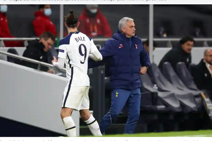 Jose Mourinho peringatkan Gareth Bale soal menit bermain.