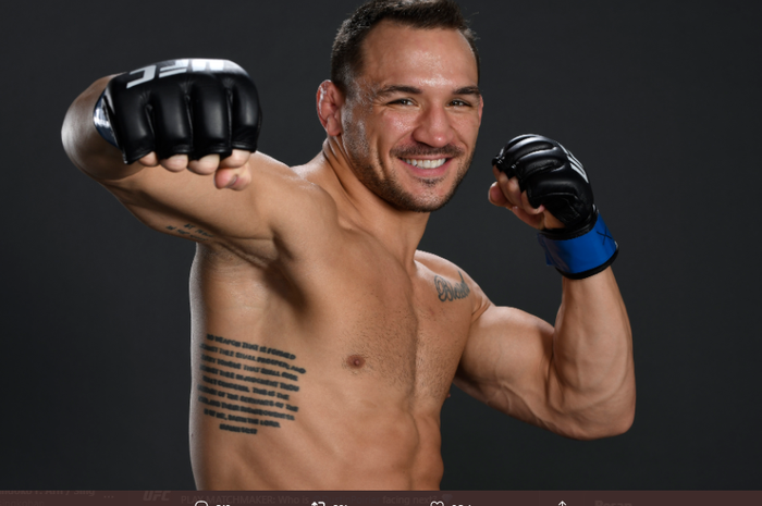 Petarung kelas ringan UFC, Michael Chandler. 