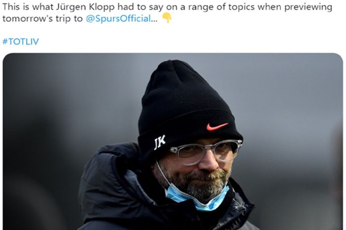 Pelatih Liverpool Juergen Klopp mendapat angin segar menjelang lawatannya ke markas Tottenham Hotspur di Liga Inggris.
