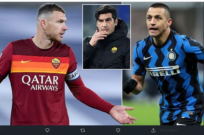 AS Roma dan Inter Milan membahas rencana pertukaran Edin Dzeko dengan Alexis Sanchez setelah Dzeko terlibat konflik dengan pelatih Paulo Fonseca.
