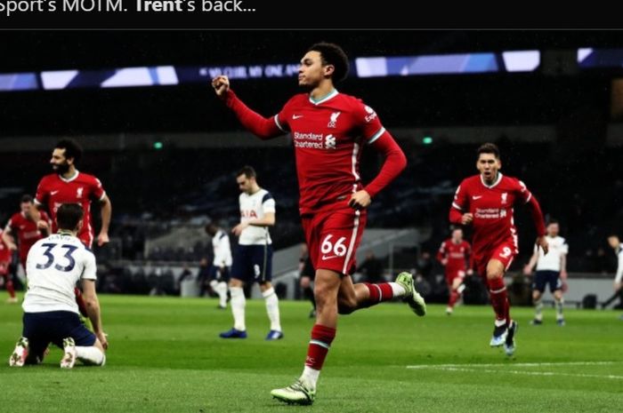 Bek sayap kanan Liverpool, Trent Alexander-Arnold, mengakui bahwa performanya menurun musim ini.