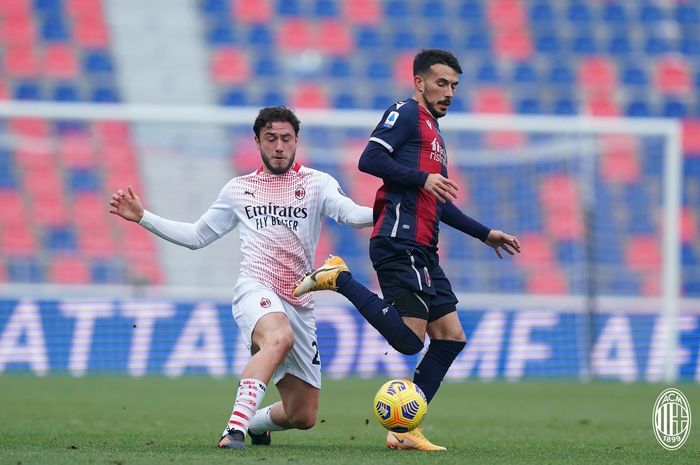 Duel AC Milan kontra Bologna dalam laga pekan ke-20 Liga Italia 2020-2021, Sabtu (30/1/2021) pukul 21.00 WIB  di Stadion Renato Dall'Ara