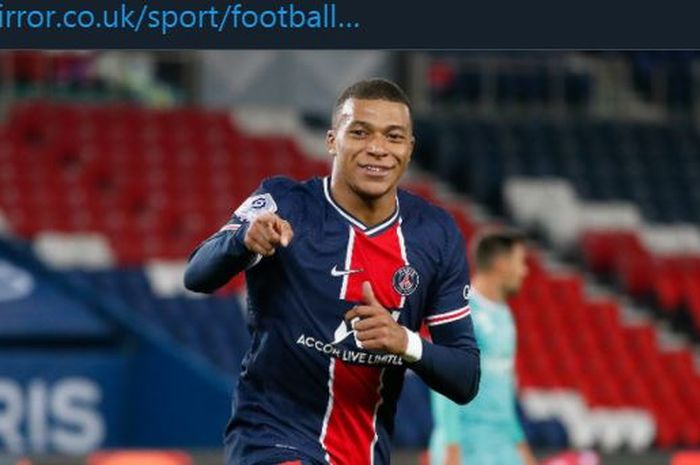 Penyerang Paris Saint-Germain, Kylian Mbappe.