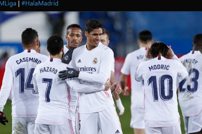 Real Madrid mengalami nasib tak mujur di bulan Januari 2021.