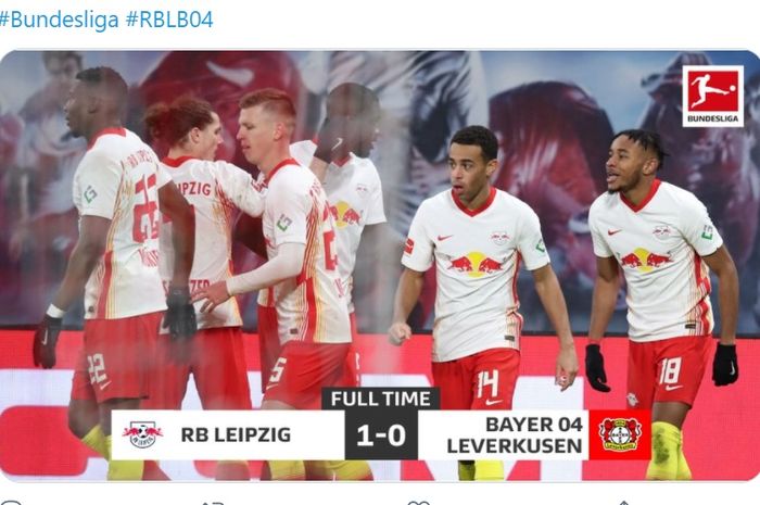 RB Leipzig mengalahkan Bayer Leverkusen 1-0 pada pekan ke-19 Bundesliga, Sabtu (30/1/2021).