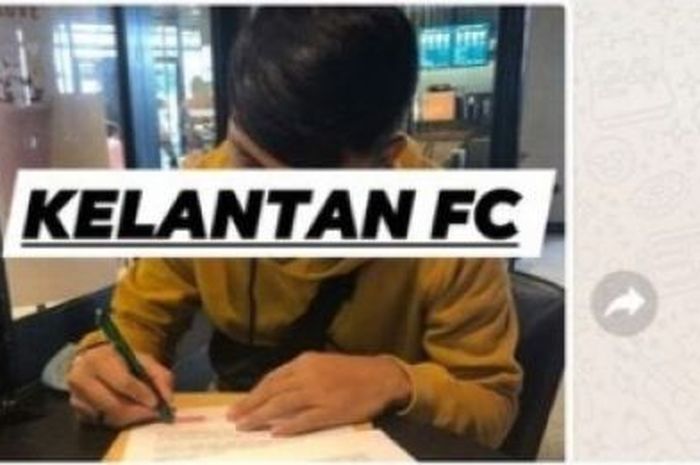 Pemain Indonesia dikabarkan sudah tanda tangan kontrak dengan klub Malaysia, Kelantan FC