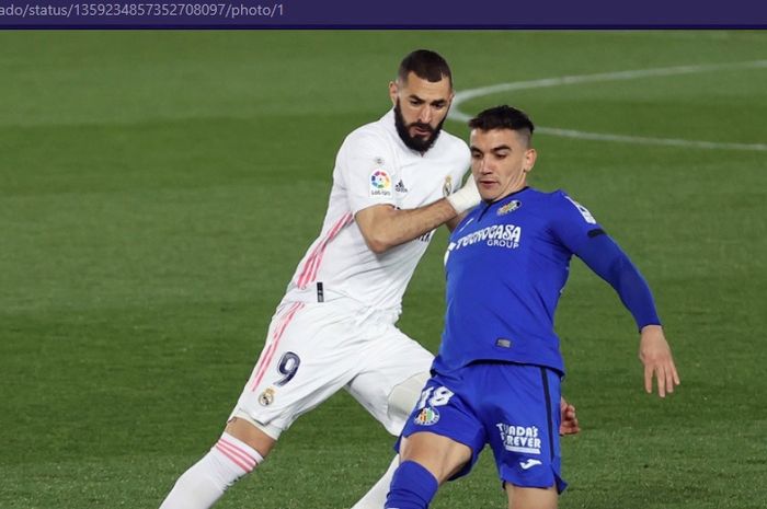 Getafe Nol Tembakan, Real Madrid Akhiri Babak Pertama dengan Skor Kacamata