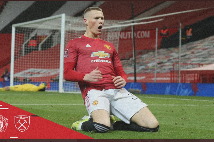 Gelandang Manchester United, Scott McTominay, tercatat telah rajin membuat gol usai membawa timnya menembus perempat final Piala FA.