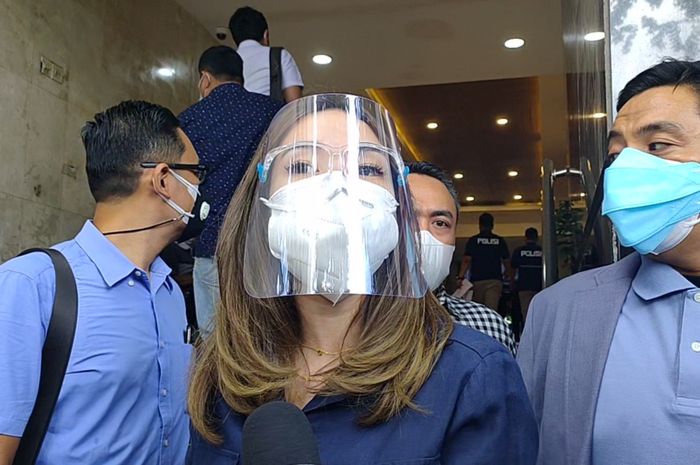 Gisella Anastasia saat dijumpai Grid.ID di Polda Metro Jaya, Kamis (11/2/2021).