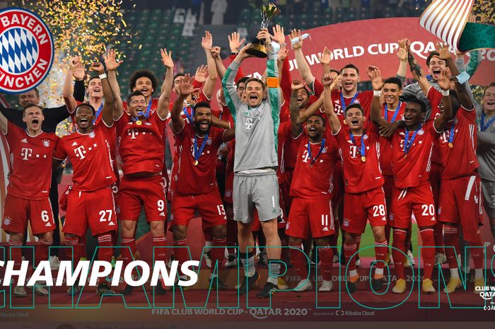 Bayern Muenchen juara Piala Dunia Klub 2020 setelah menekuk Tigres pada final di Qatar, 12 Februari 2021.