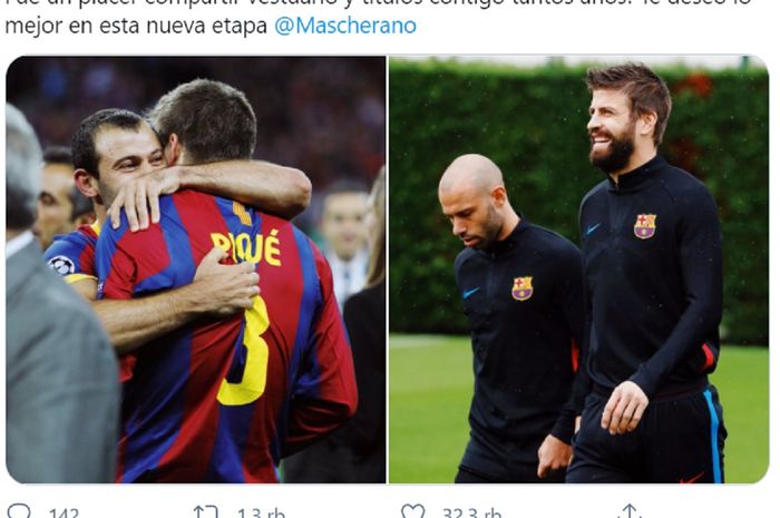 Gerard Pique memotivasi Barcelona menjelang duel kontra PSG di Liga Champions.