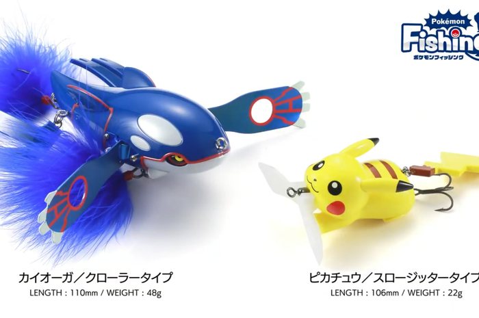 Pokemon-shaped fishing float